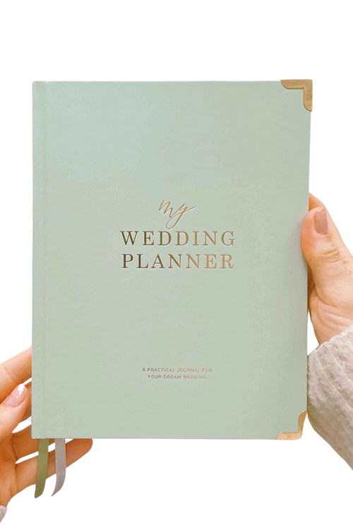 Sage with Gold Foil Wedding Planner