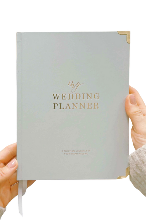 Grey with Gold Foil Wedding Planner